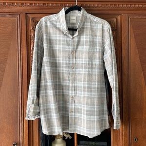 ROWM men’s large button down plaid shirt